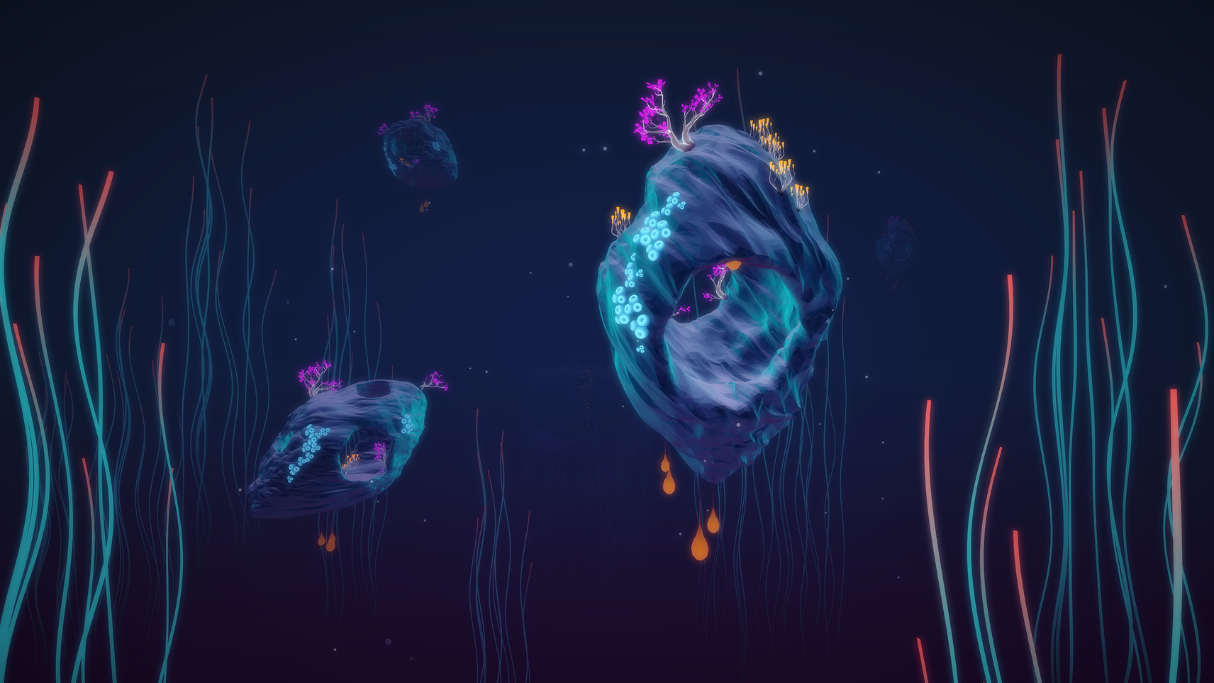 Explore Deep XR application interface showing immersive mental health and wellness features